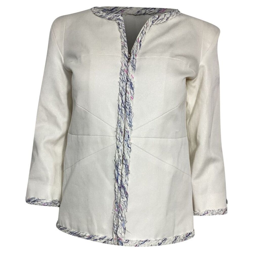 Chanel Evening Jacket in White Cotton